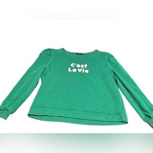 Talbots Petite “C’est La Vie” Puff‑Shoulder Long Sleeve Top – MP